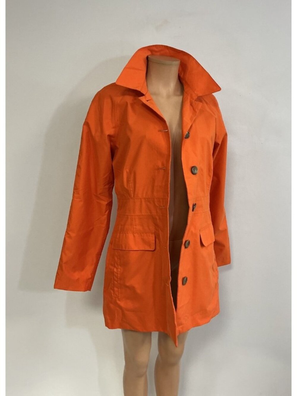Lands End Trench Coat Jacket Womens Small
